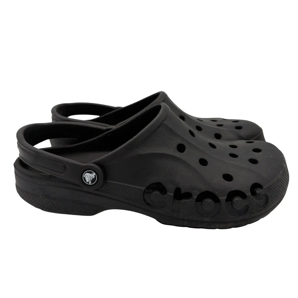 Crocs Baya Clog Mens 11 Black Slip On Comfort Water Shoes Sandals 10126